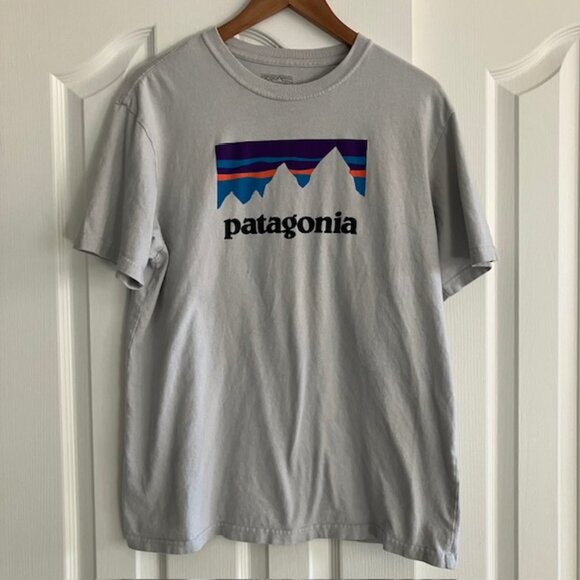 Patagonia Other - Patagonia Mens Regular Fit Gray Short Sleeve Graphic T Shirt Size Medium